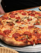 Mushrooms And Pepperoni Pizza