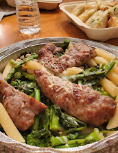 Broccoli Rabe And Sausage Over Penne